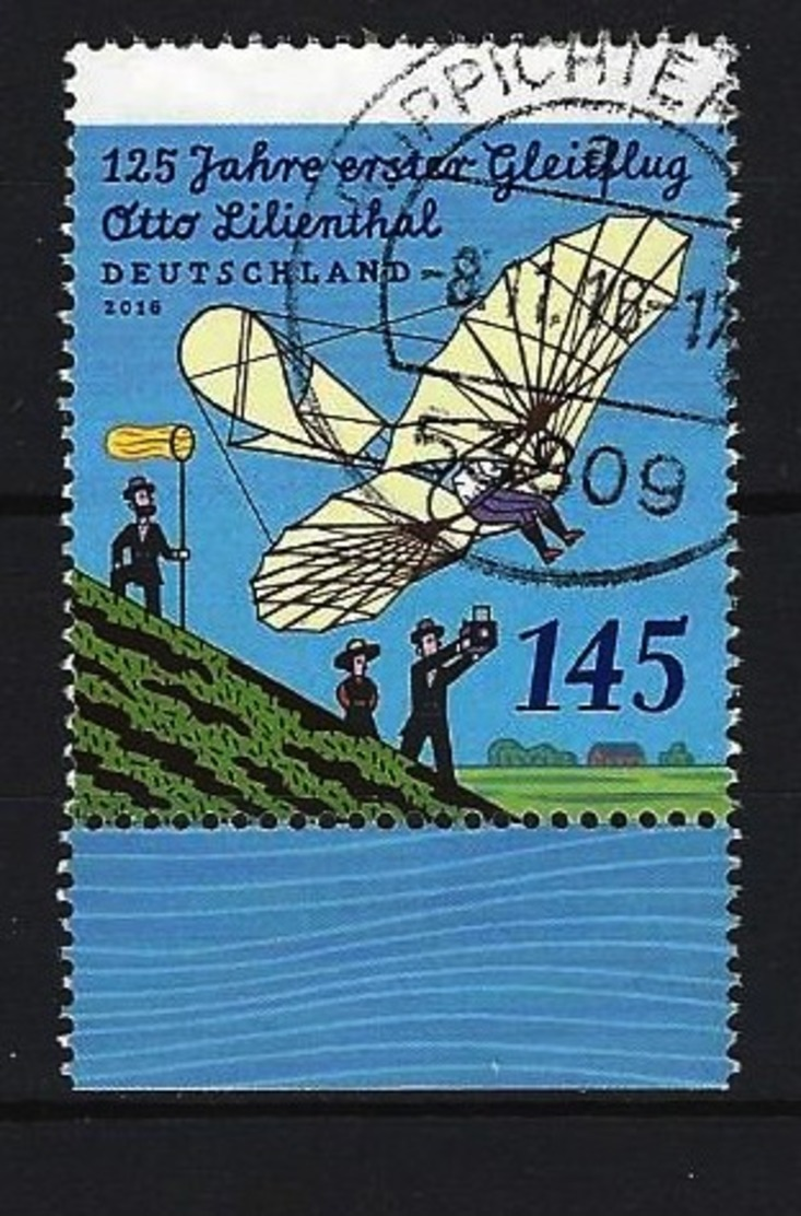 BUND - Mi-Nr. 3254 - 125. Jahrestag Des Ersten Gleitschirmfluges Durch Otto Lilienthal Gestempelt (10) - Gebraucht