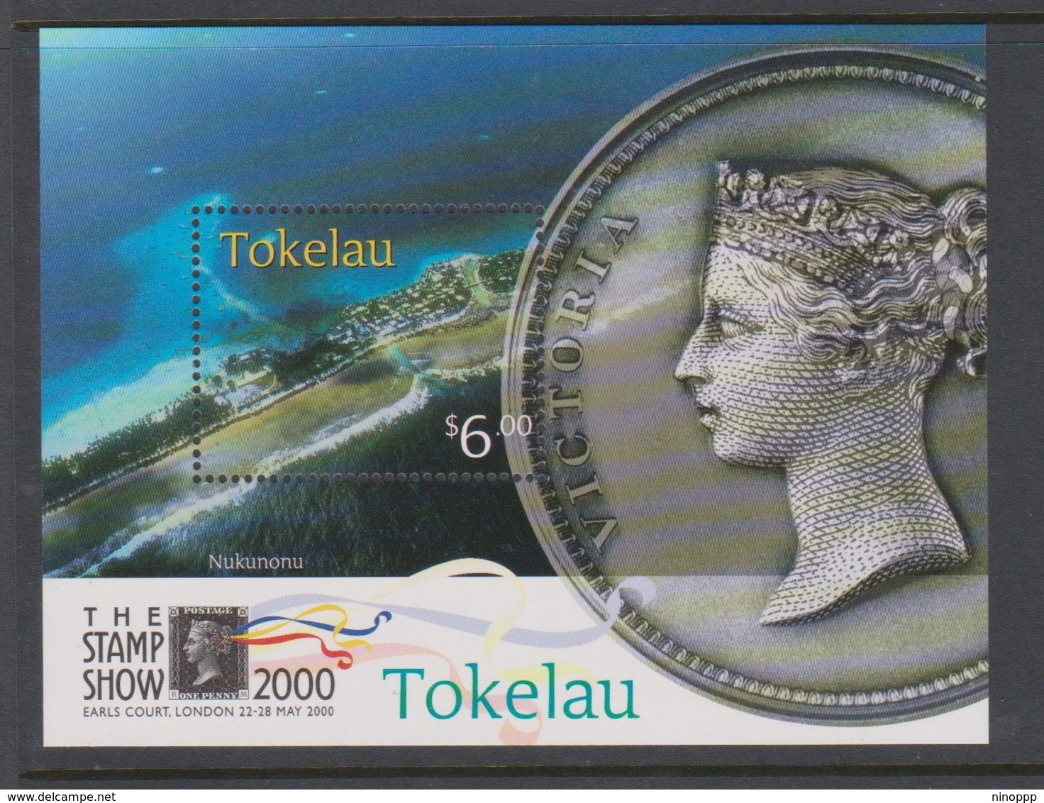 Tokelau SG MS 308 2000 The Stamp Show Miniature Sheet,mint Never Hinged - Tokelau