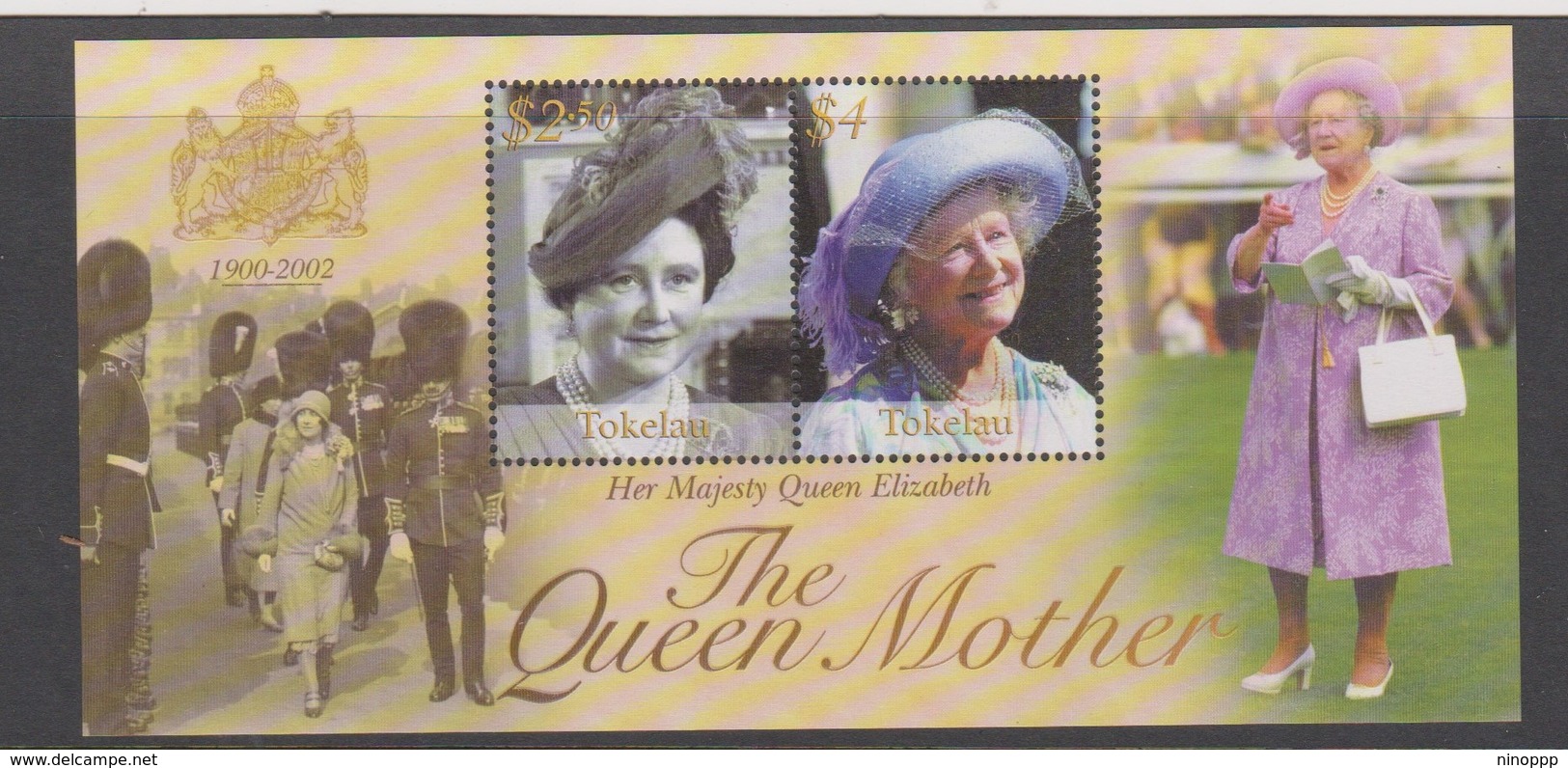 Tokelau SG MS 350 2002 Queen Mother Memorial,miniature Sheet,mint Never Hinged - Tokelau