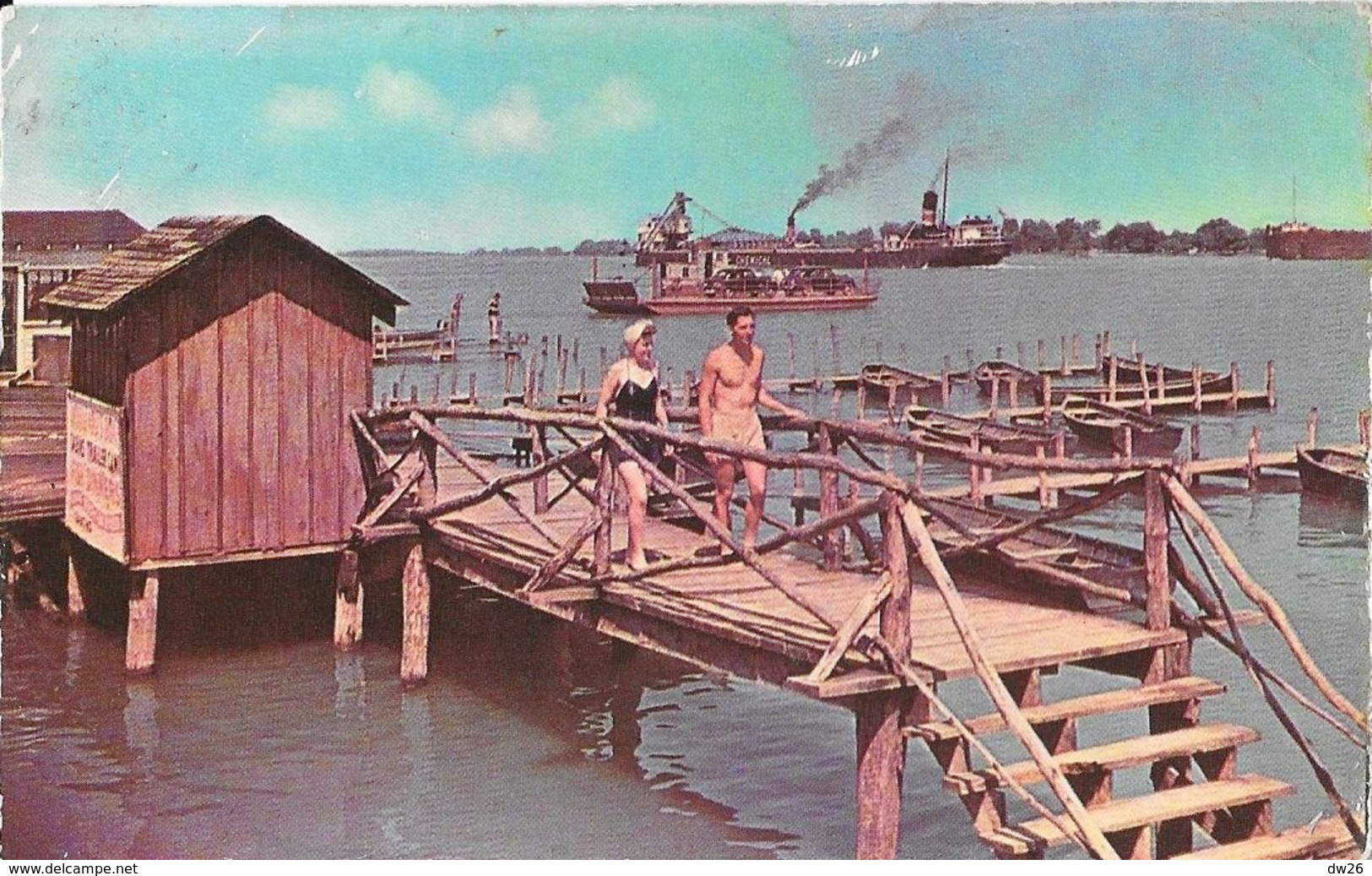 Scene Along The St Clair River, North Of Detroit, Michigan - Carte Non Circulée - Detroit