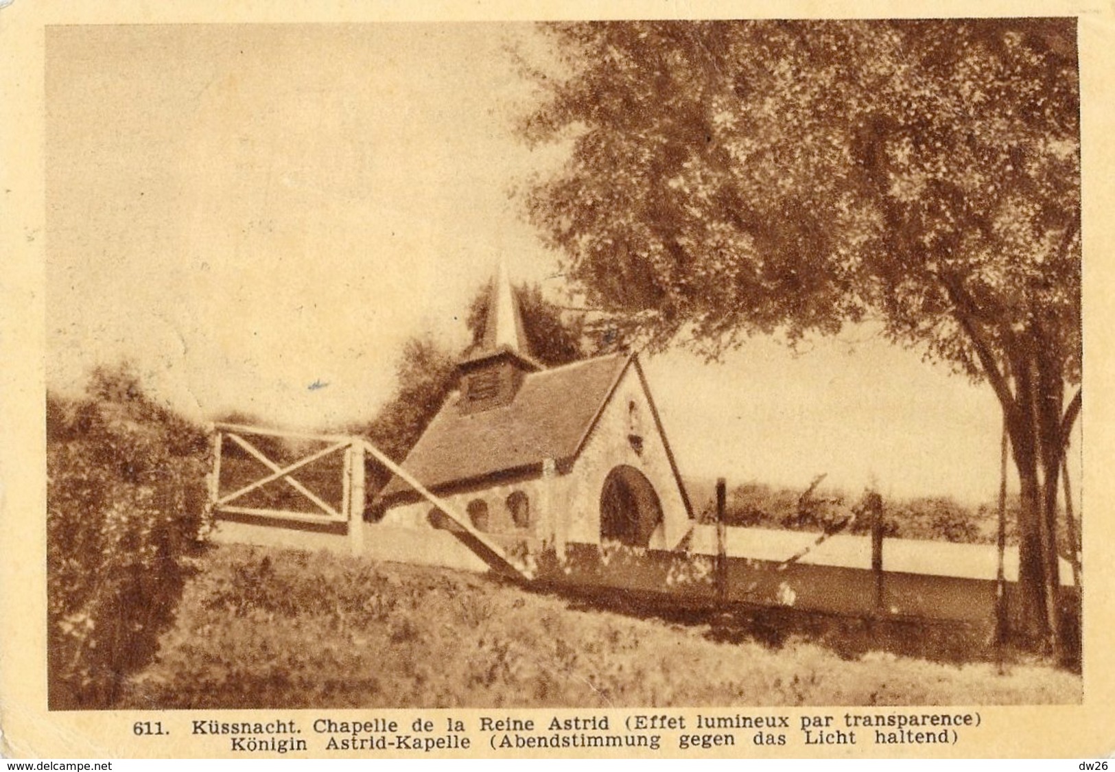 Küssnacht A. Rigi (Suisse) - La Chapelle De La Reine Astrid (Carte Lumineuse Propaga, Effet Lumineux Par Transparence) - Küssnacht