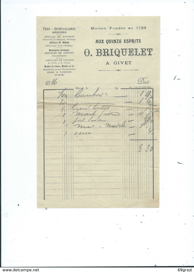 Givet Aux Quinze Briques O. Briquelet - Other & Unclassified