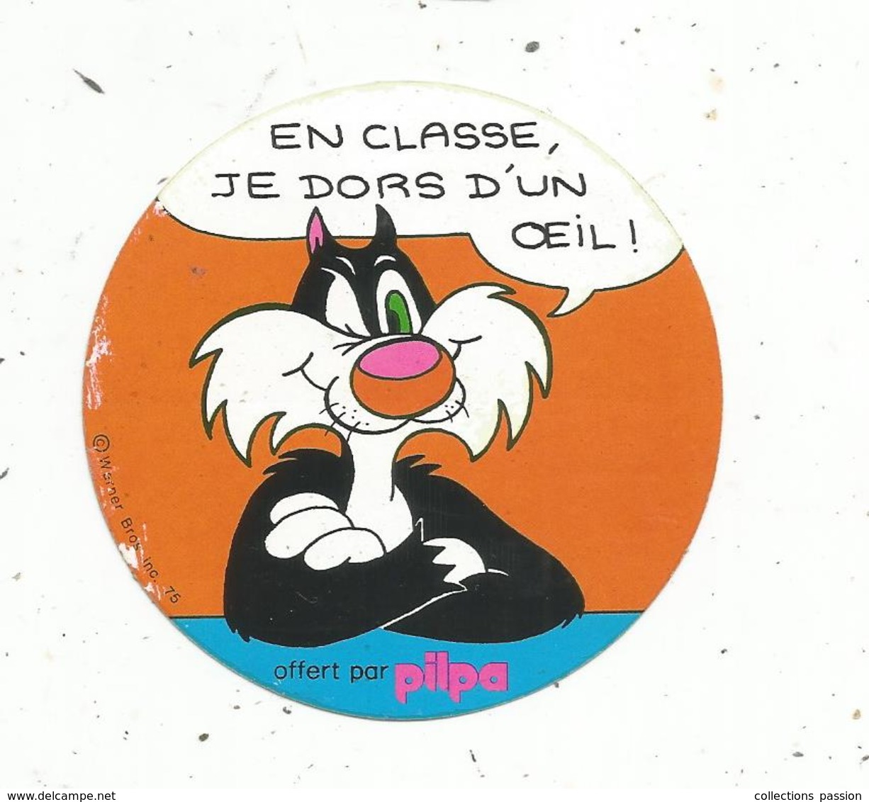 Autocollant , PILPA , Carcassonne , Glaces ,  TITI , GROSMINET , WARNER BROS INC - Stickers