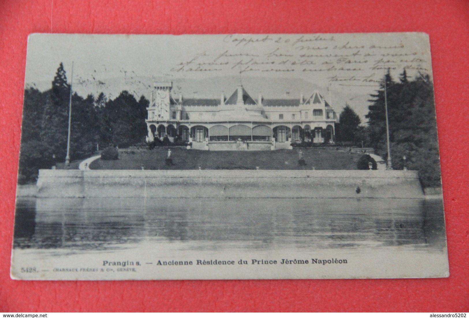 Vaud Prangins Residence Du Prince 1904 + Timbre Ambulant - Prangins