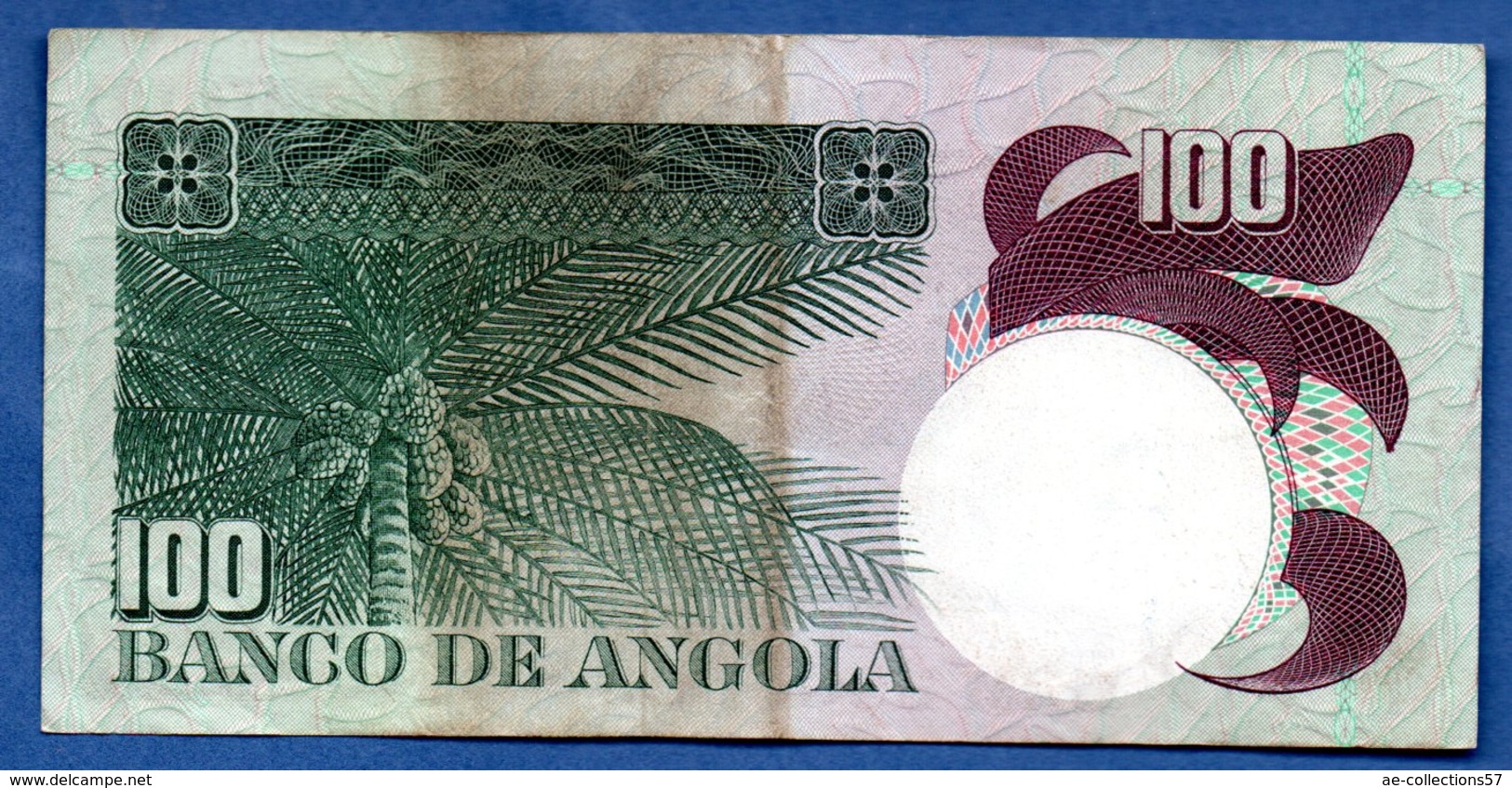 Angola  -  100 Escudos  10/6/1973  - Pick # 106  - état TB+ - Angola
