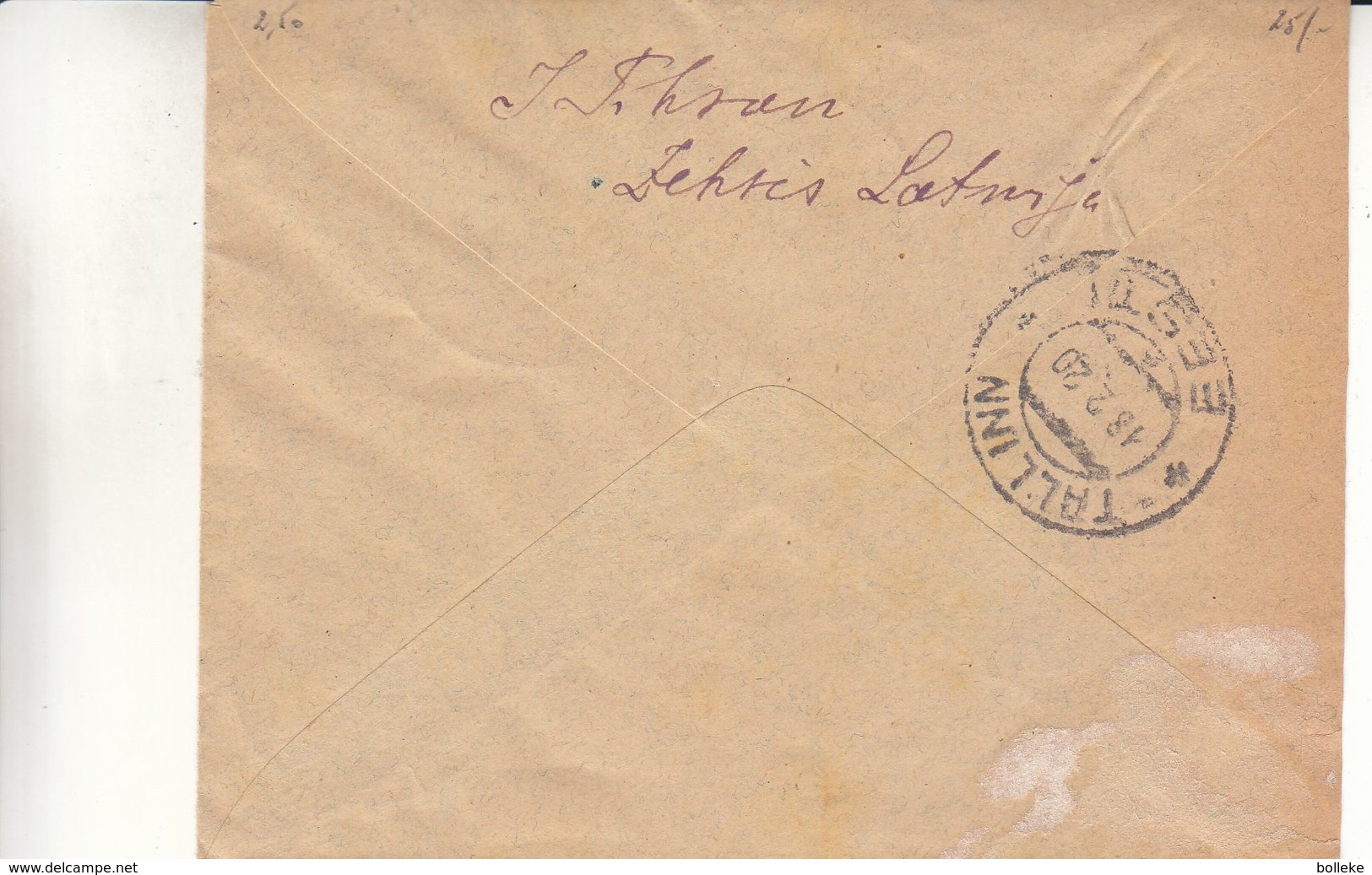 Lettonie - Lettre Recom De 1920 - Oblit Ezhsis - Exp VersTallinn - Avec Bloc De 4 - Letonia