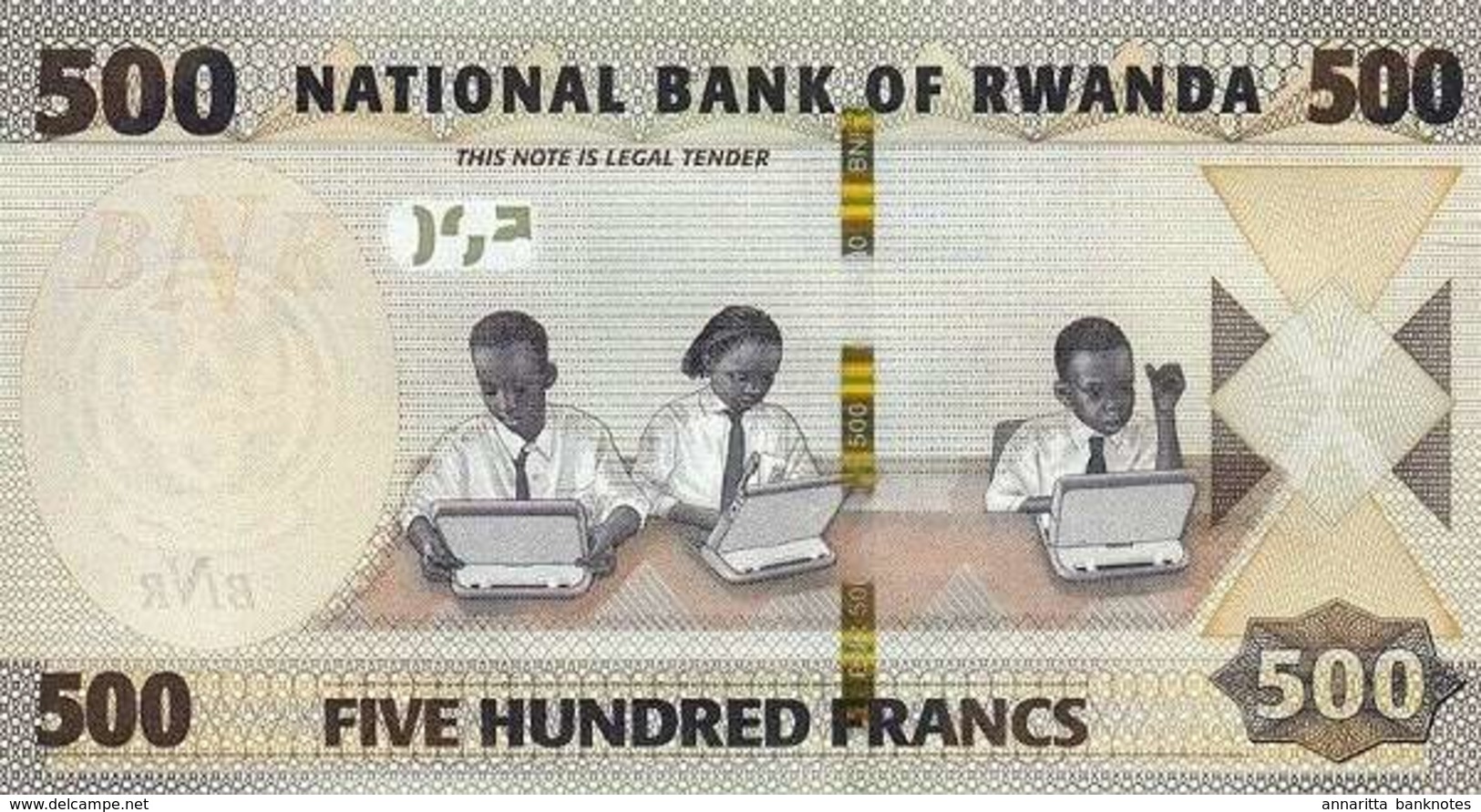 RWANDA 500 FRANCS 2019 P-42a UNC  [RW141a] - Ruanda