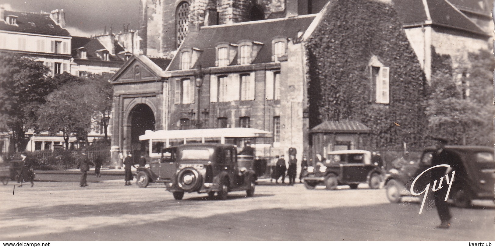 Paris Et Ses Merveilles: CITROËN B14 G, OLDTIMER VOITURES, AUTOBUS - Eglise Saint-Germain-de-Prés - (1955) - Toerisme