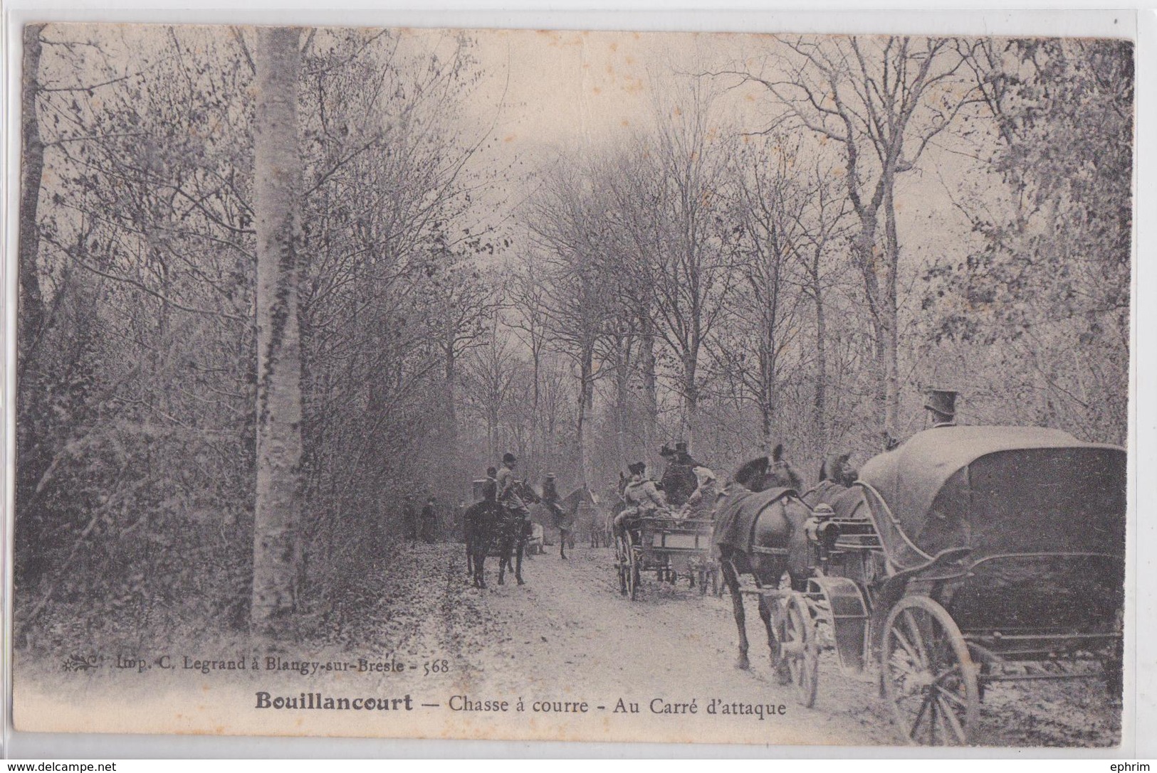 Bouillancourt-en-Séry (Somme) - Chasse à Courre - Au Carré D'Attaque - Other & Unclassified