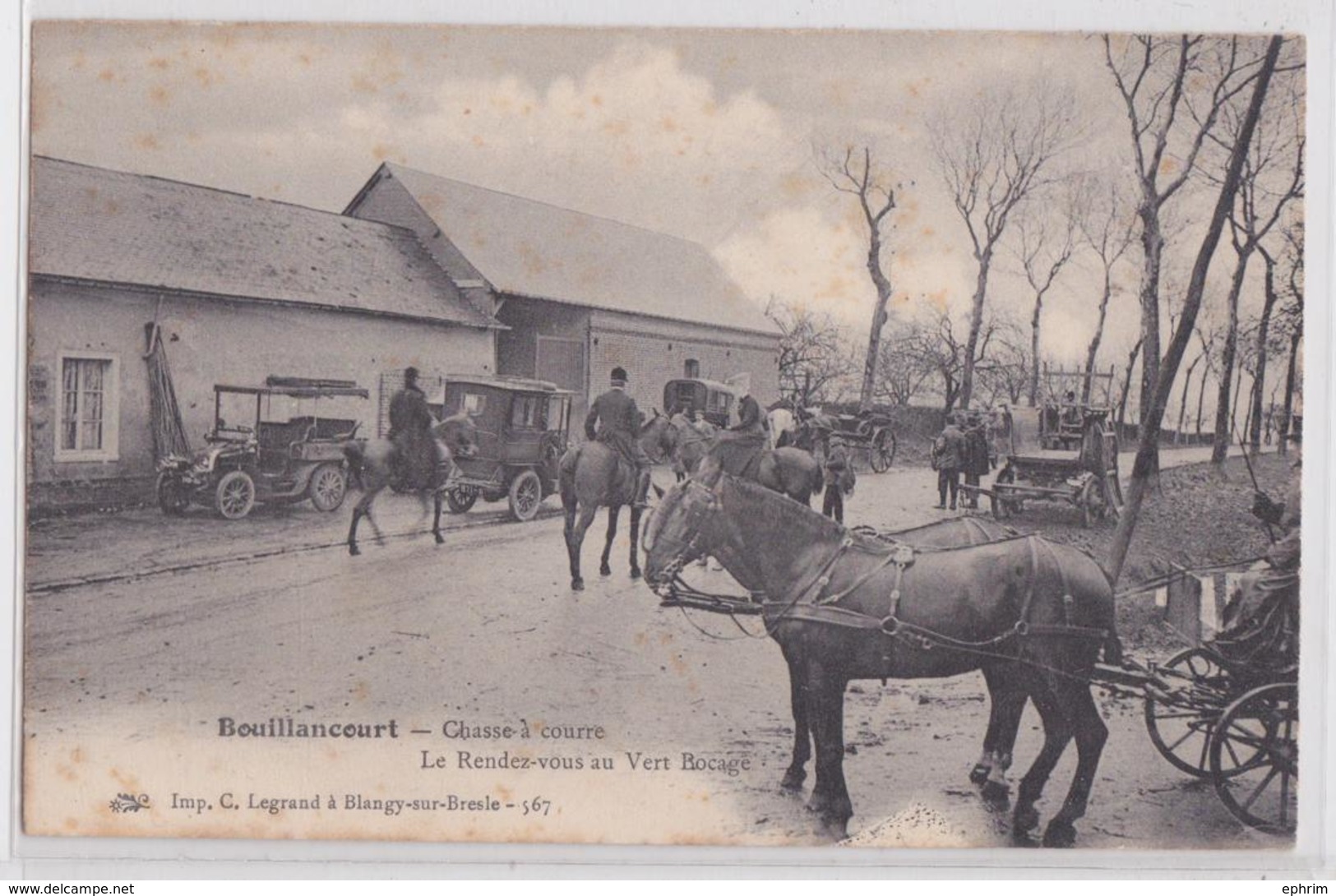 Bouillancourt-en-Séry (Somme) - Chasse à Courre - Le Rendez-vous Au Vert Bocage - Attelage - Automobile Ancienne - Autres & Non Classés