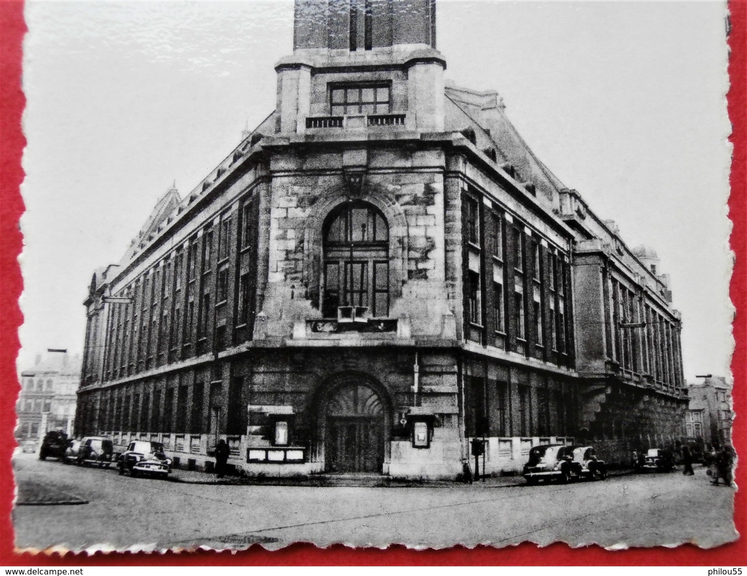 Cpsm CHARLEROI Beffroi Hotel De Ville Voitures Daguin Expo 1958 - Charleroi