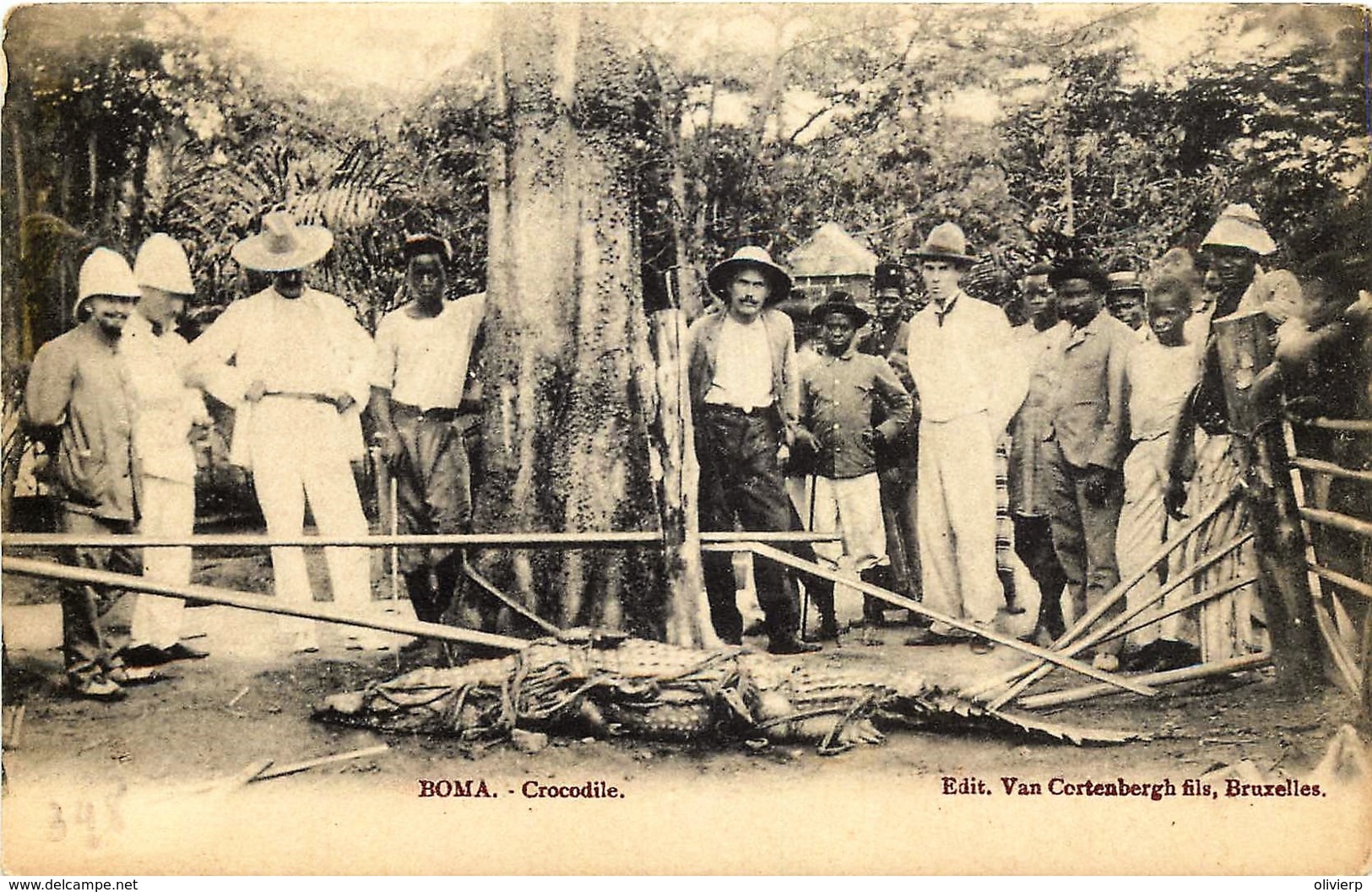 Congo - Boma - La Chasse Au Crocodile - Belgian Congo