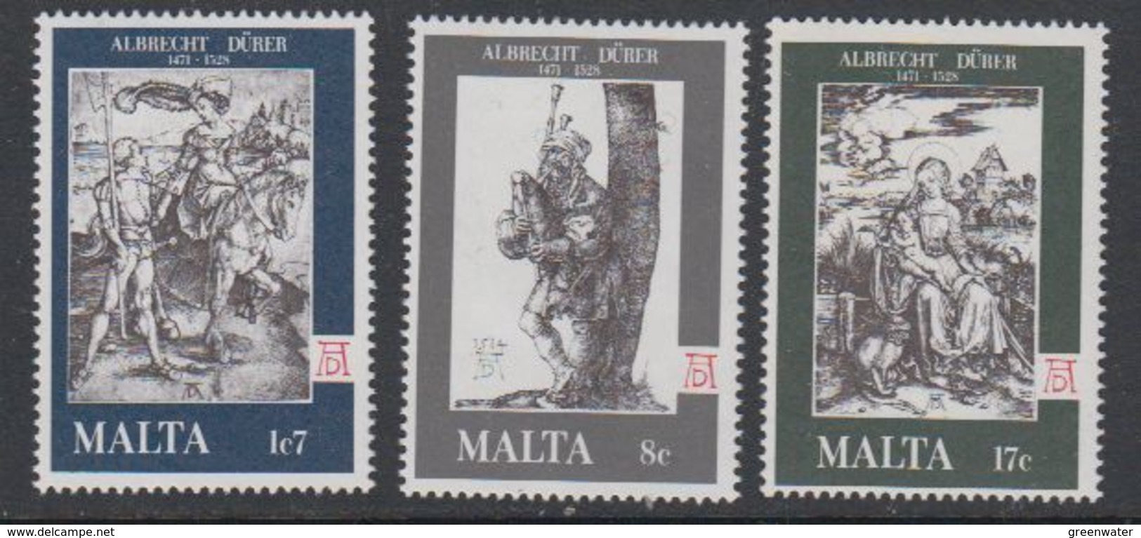 Malta 1978 Albrecht Durer 3v ** Mnh (42804) - Malta