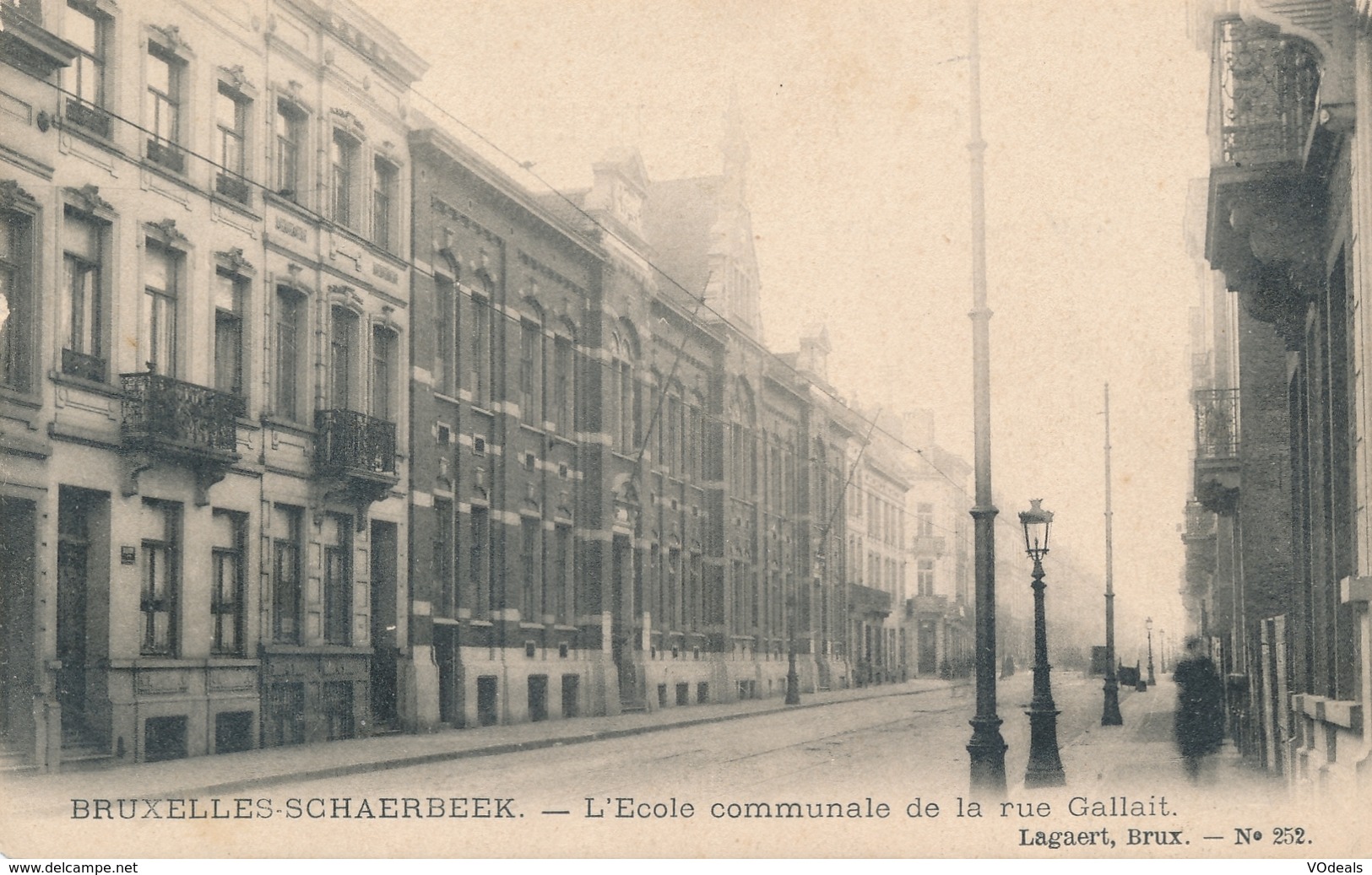 CPA - Belgique - Brussels - Bruxelles - Schaerbeek - L'Ecole Communale De La Rue Gallait - Schaarbeek - Schaerbeek