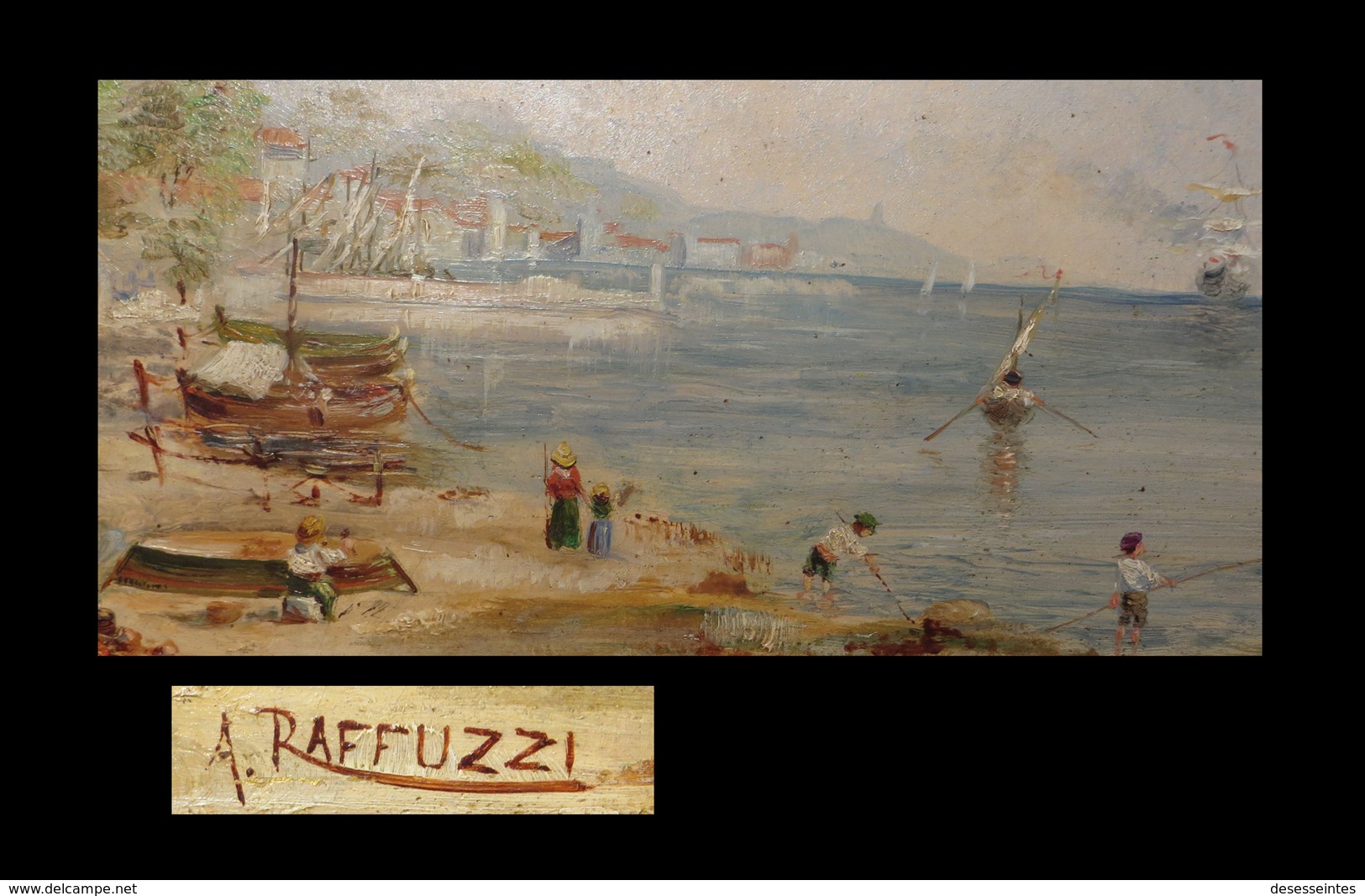 [IMPRSSIONNISME] RAFFUZZI (A.) - [Huile Sur Carton, Signée]. - Huiles