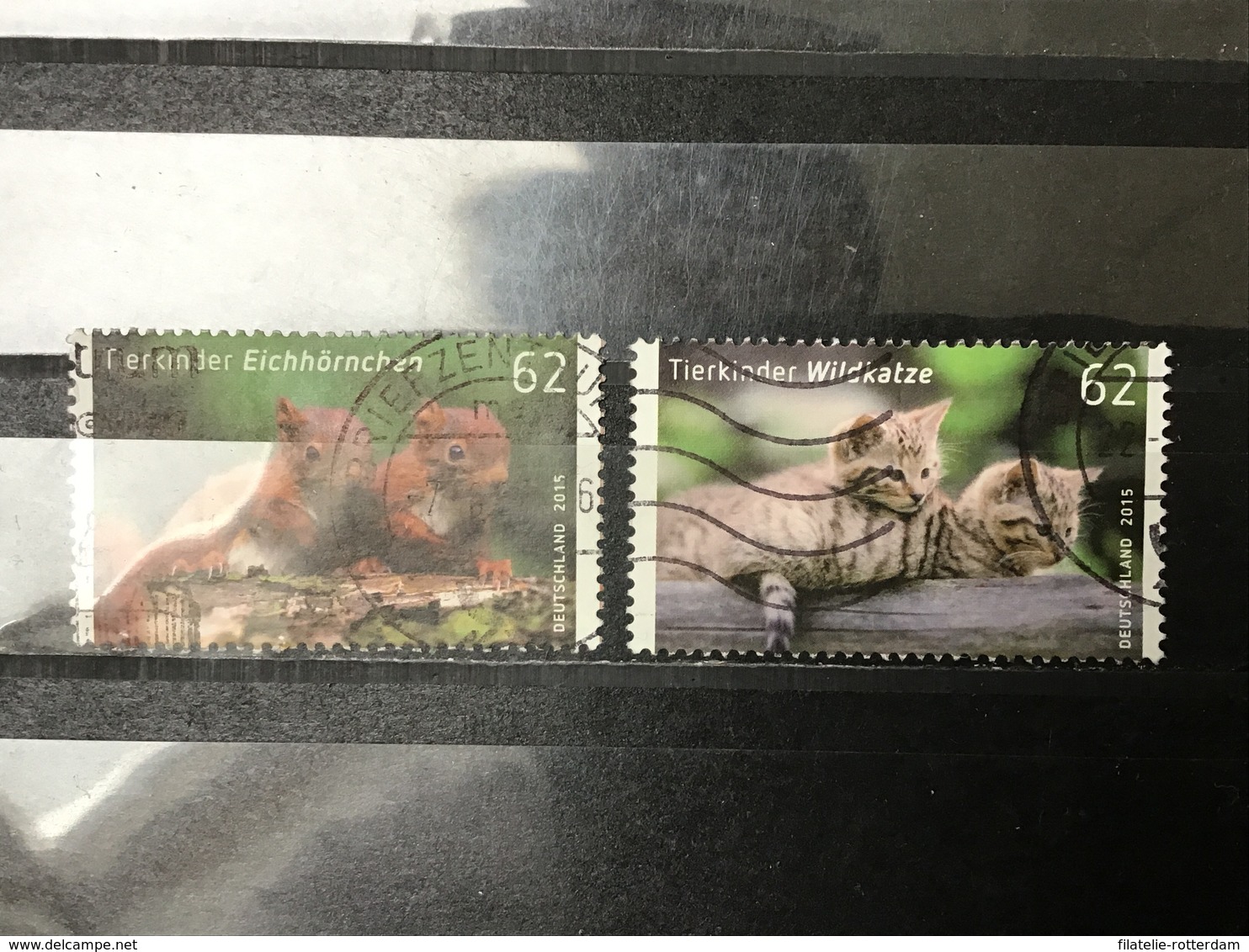 Duitsland / Germany - Complete Set Jonge Dieren 2015 - Used Stamps