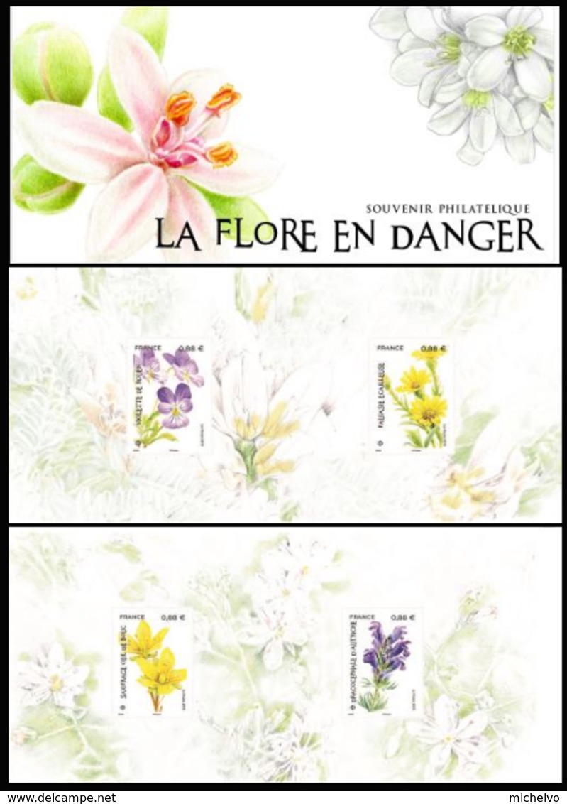 France 2019 - Souvenir - La Flore En Danger ** (sous Blister) - Unused Stamps