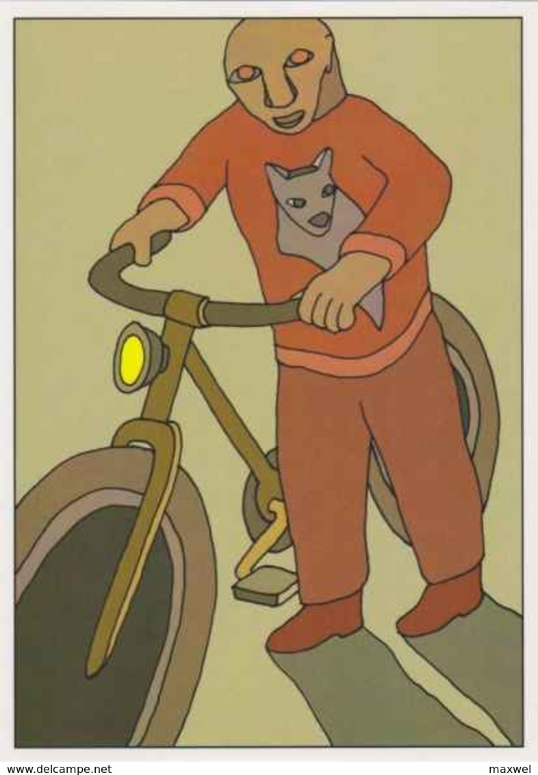 Cpm ERGON - Homme à Bicyclette - Vélo - Cyclisme - Illustrateurs - Illustrateur - Ergon