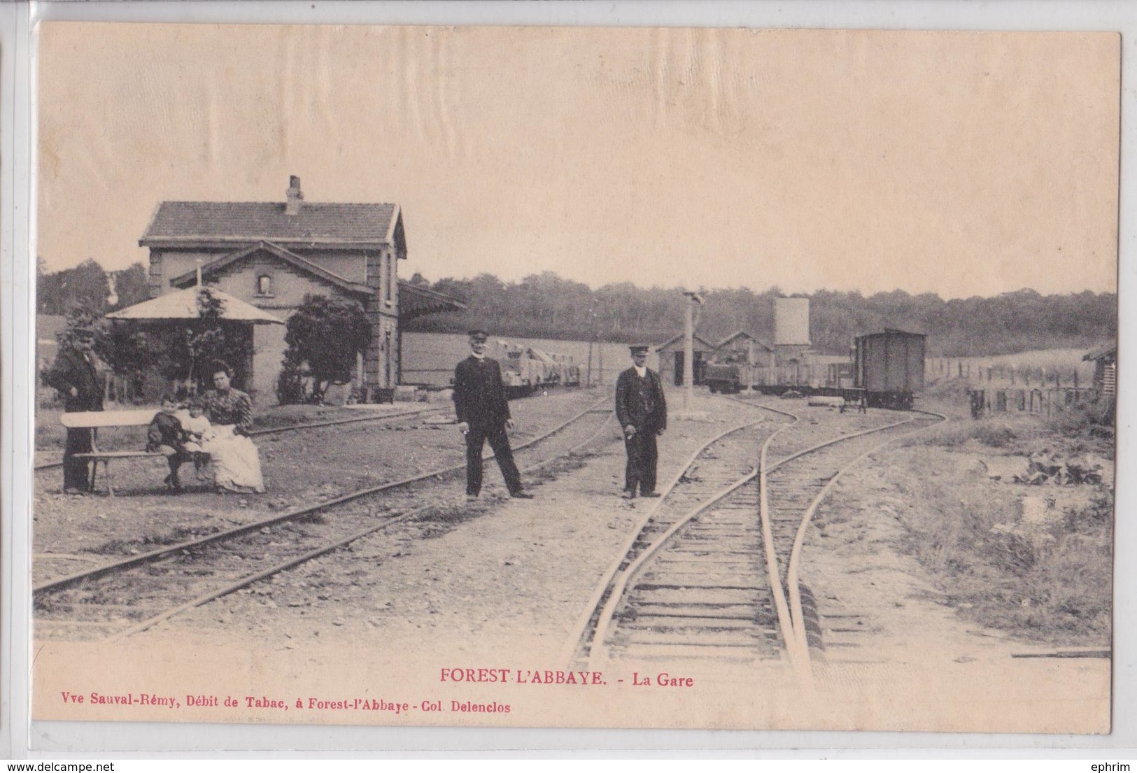 FOREST-L'ABBAYE (Somme) - La Gare - Voie Ferrée - Autres & Non Classés