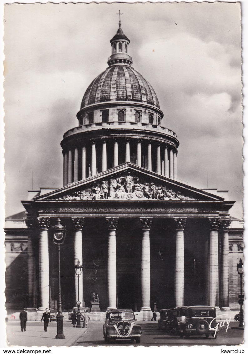 Paris Et Ses Merveilles:  PEUGEOT 402, RENAULT MONAQUATRE - Le Panthéon - (1947) - Toerisme