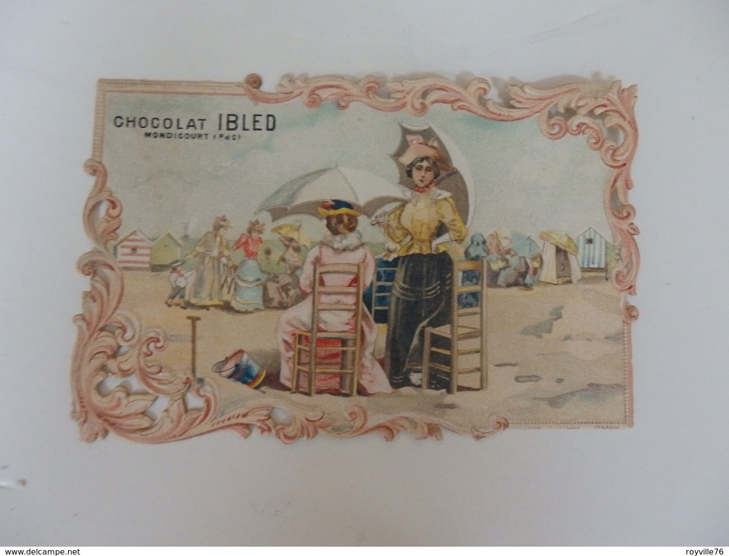 Chromo Dentelée Du Chocolat Ibled à Mondicourt (62). - Ibled