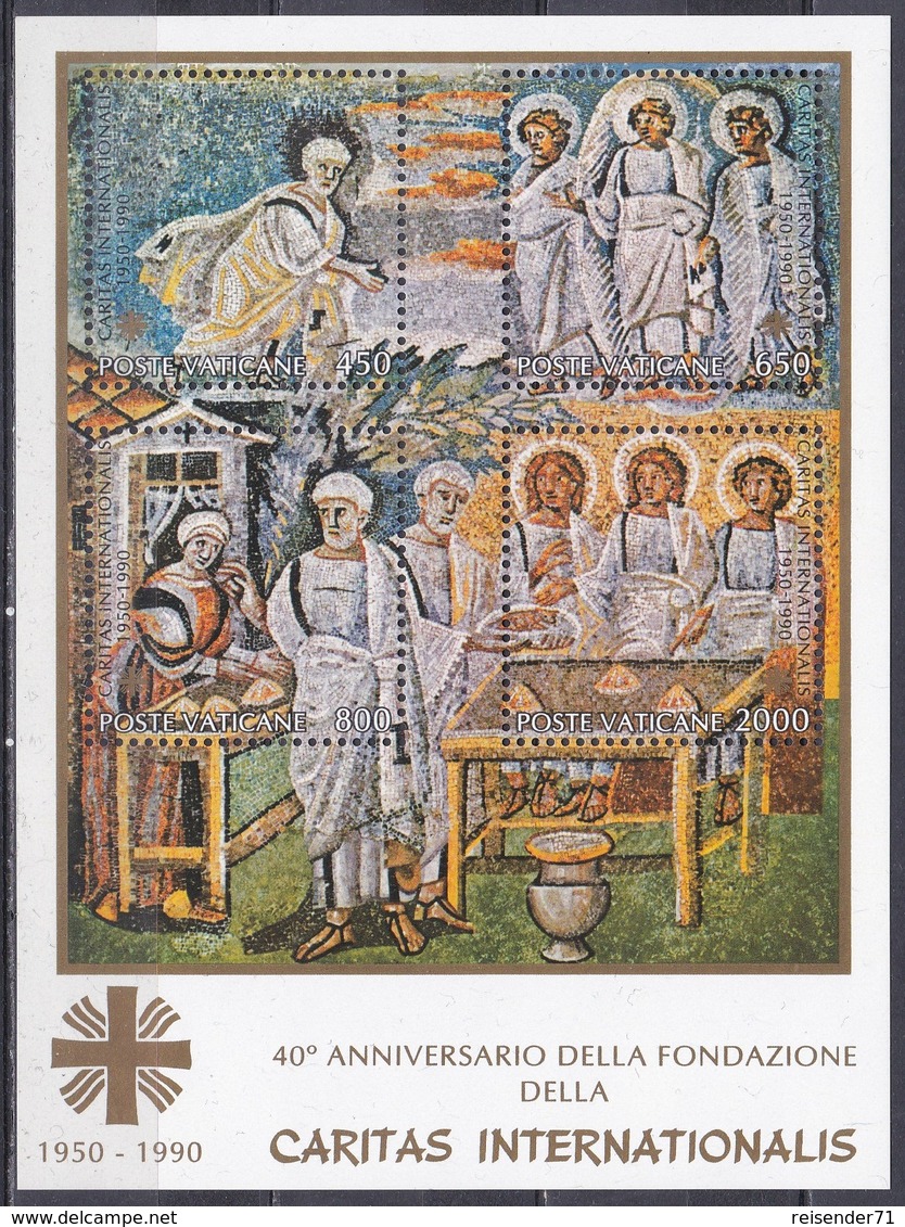 Vatikan Vatican 1990 Religion Christentum Wohlfahrt Welfare Caritas Kunst Arts Santa Maria Maggiore Abraham, Bl. 12 ** - Ungebraucht