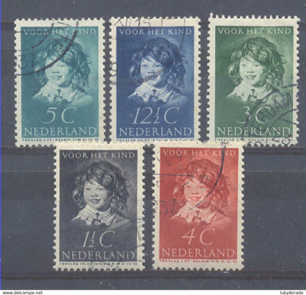 Año 1937 Nº 299/303 En Beneficio De La Infancia - Used Stamps