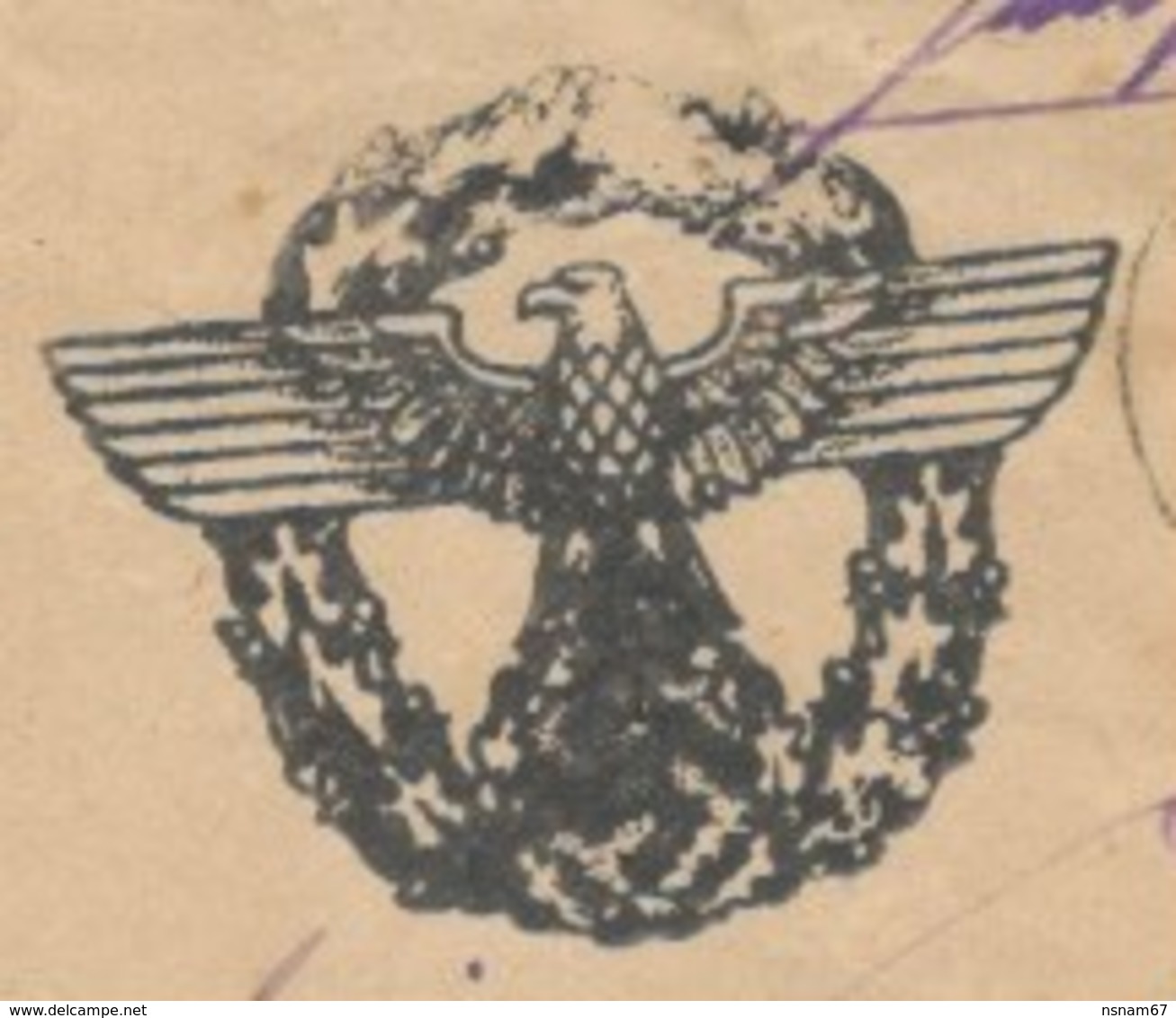 R187 - Feldpost 25402 Du 31 Décembre 1941 Avec Correspondance - Tampon Illustrée Aigle Dans Couronne - - Covers & Documents