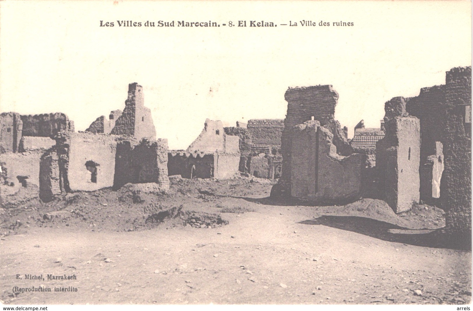 MAROC EL KELAA - Michel 8 - La Ville En Ruines - Belle - Autres & Non Classés