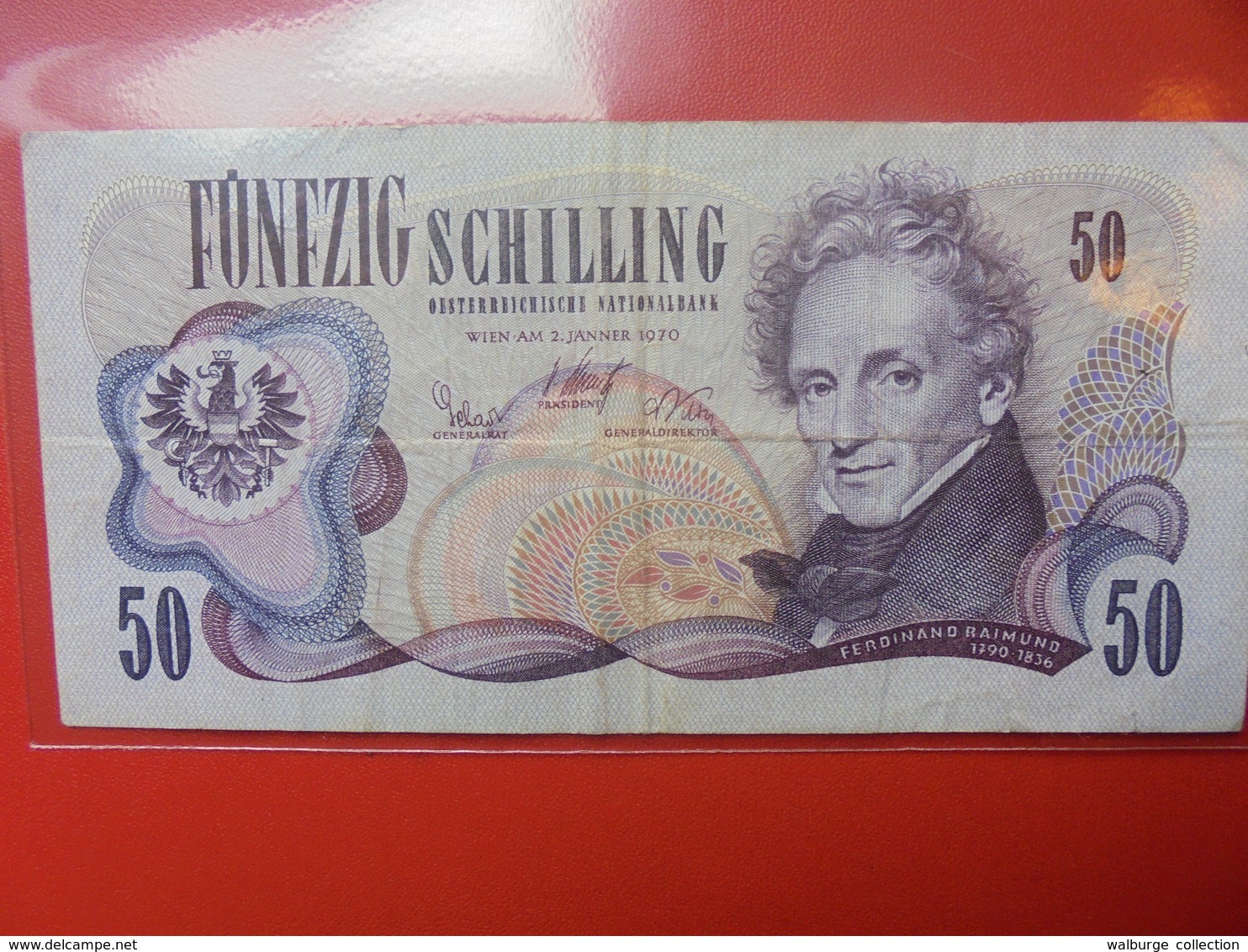 AUTRICHE 50 SCHILLING 1970 CIRCULER - Austria