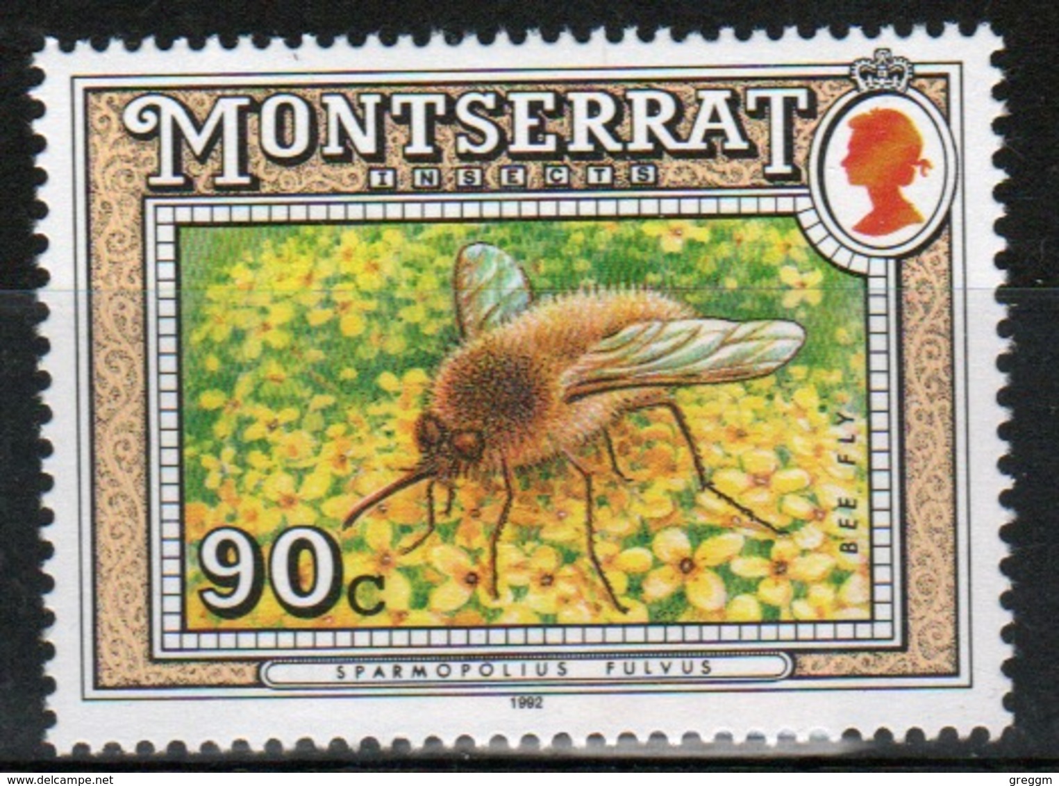 Montserrat 1992 Single 90c Commemorative Stamp From The Insect Set. - Montserrat