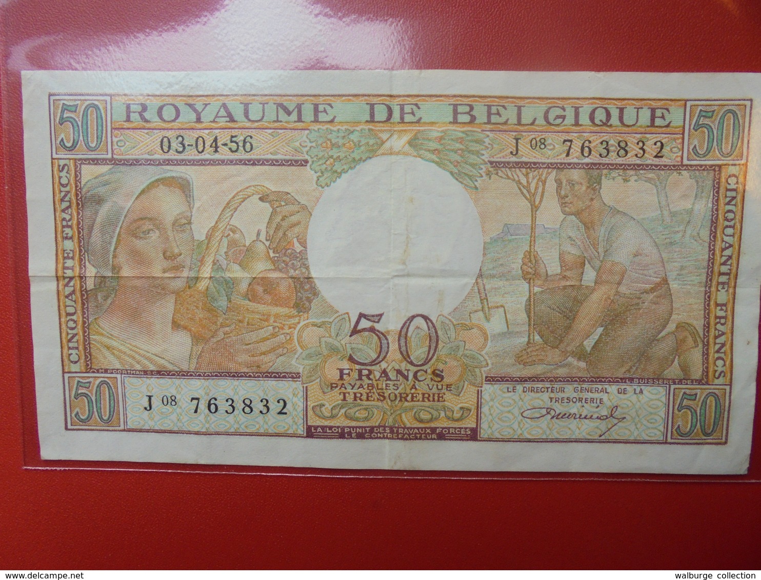 BELGIQUE 50 FRANCS 1956 CIRCULER - 50 Francs