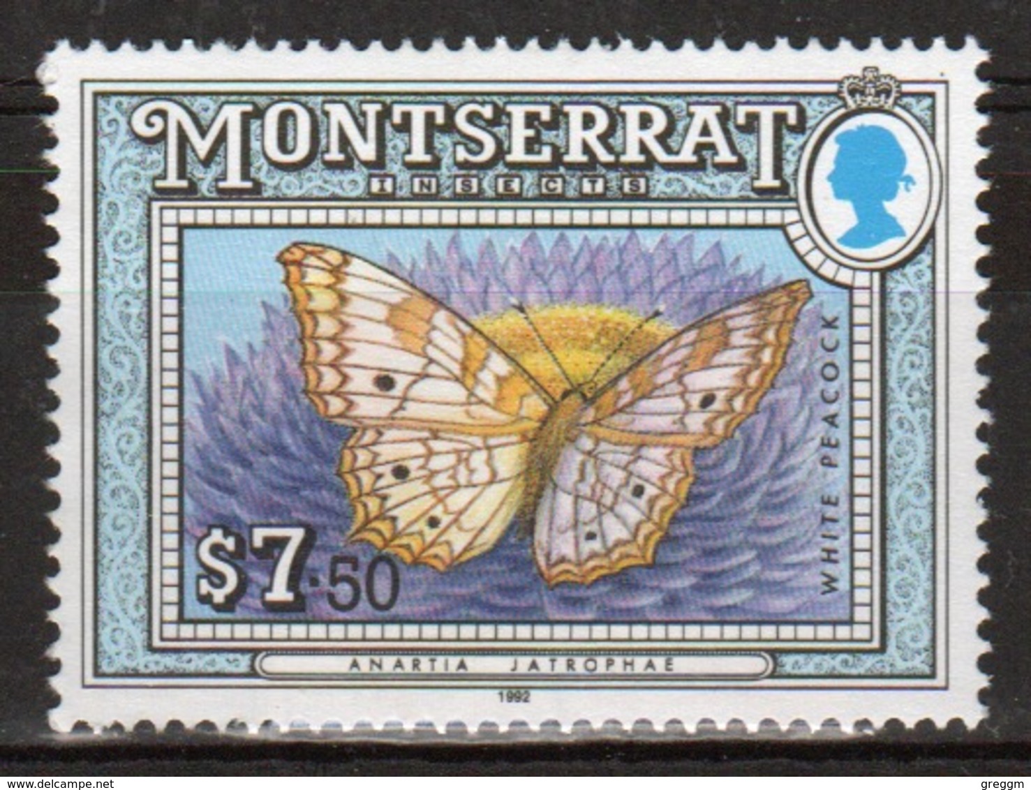 Montserrat 1992 Single $7.50c Commemorative Stamp From The Insect Set. - Montserrat