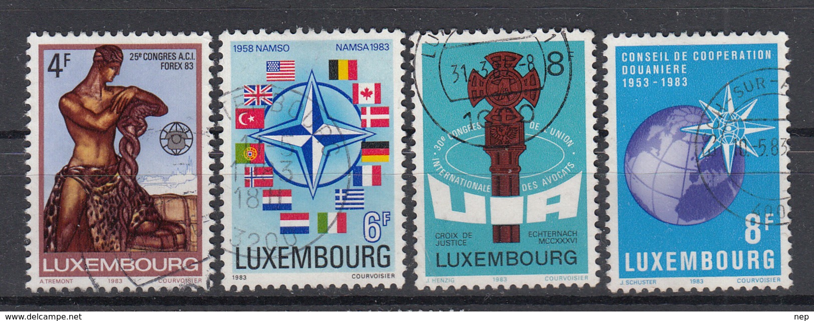 LUXEMBURG - Michel - 1983 - Nr 1070/73 - Gest/Obl/Us - Usados