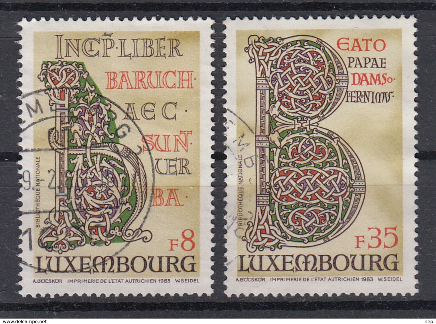 LUXEMBURG - Michel - 1983 - Nr 1076/77 - Gest/Obl/Us - Oblitérés