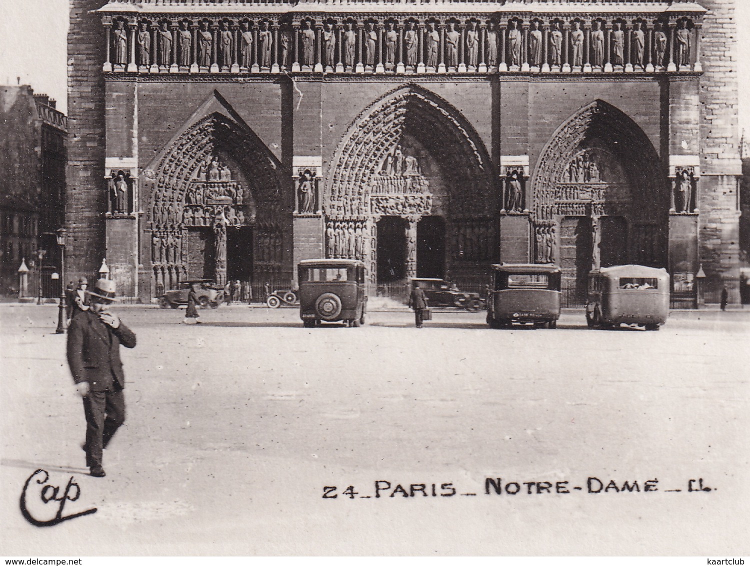 Paris: 3x OLDTIMER VOITURE & 3x AUTOCAR AUTOBUS - Notre-Dame - Toerisme