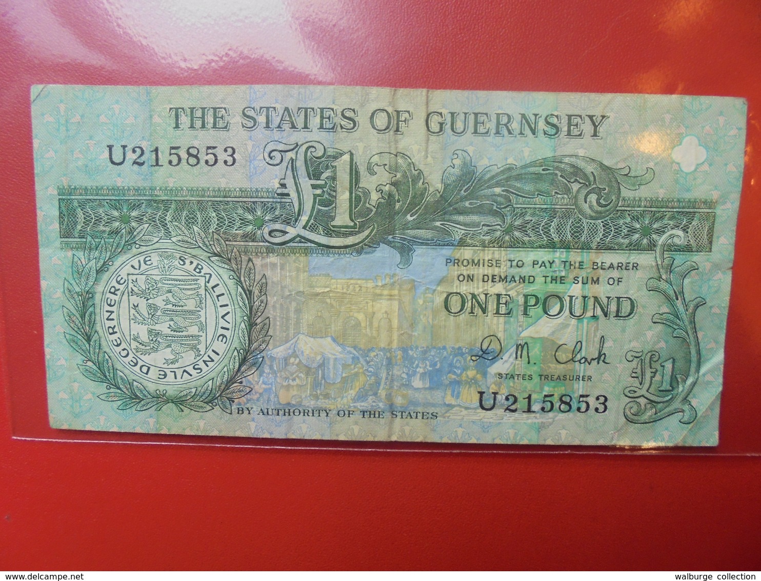 GUERNESEY 1 POUND 1980-89 CIRCULER - Guernsey