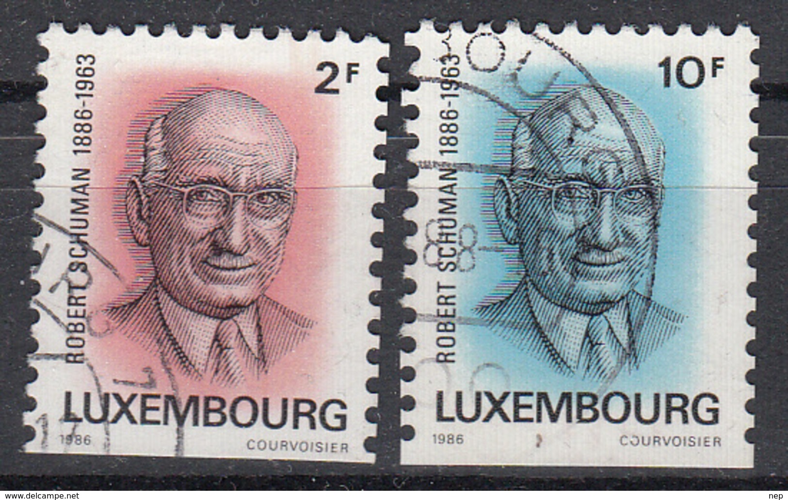 LUXEMBURG - Michel - 1986 - Nr 1156/57 Du - Gest/Obl/Us - Oblitérés