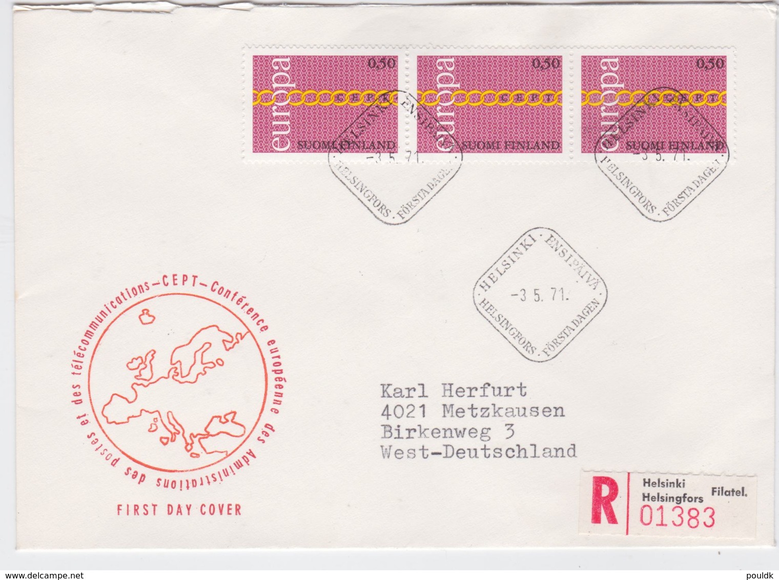 Finland 1971 FDC Europa CEPT (T11-1) - 1971