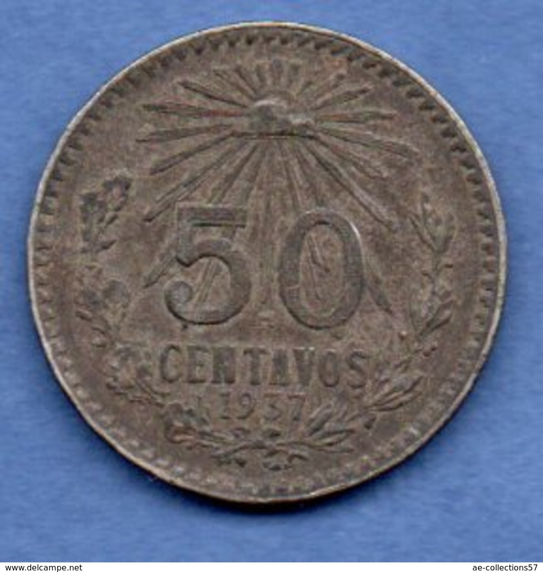 Mexique -  50 Centavos 1937   -  Km # 446   --  état  TTB - Mexique