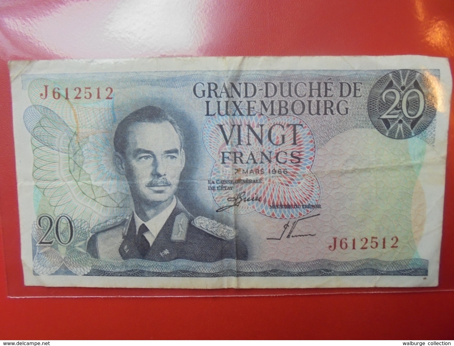 LUXEMBOURG 20 FRANCS 1966 CIRCULER - Luxembourg