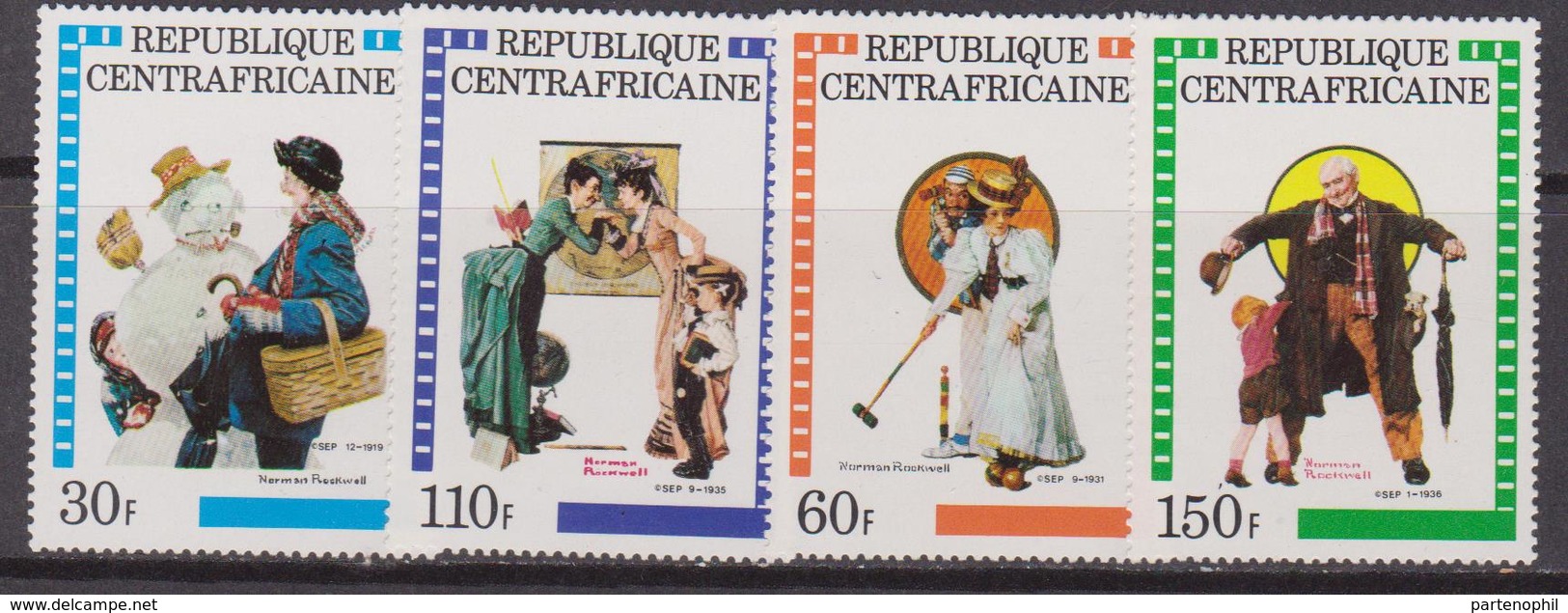 Rep. Centrafricaine Art Painting Set MNH - Central African Republic