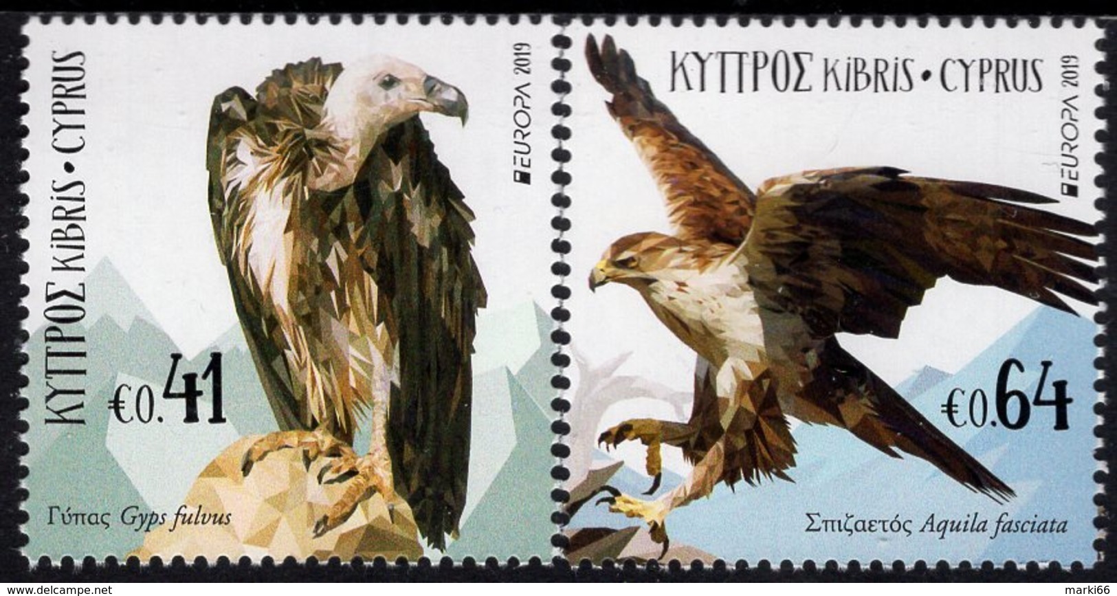 Cyprus - 2019 - Europa CEPT - National Birds - Mint Stamp Set - Unused Stamps