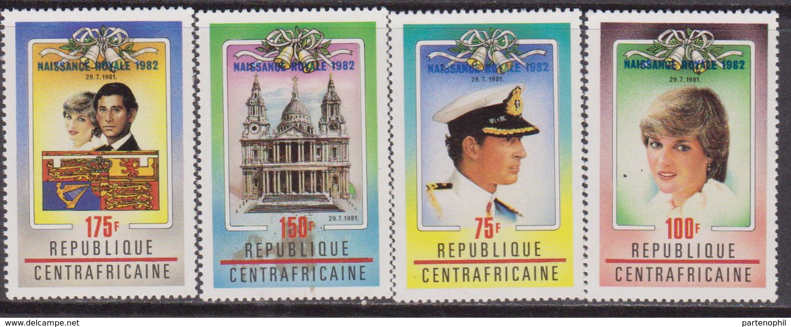 Rep. Centrafricaine Diana Set MNH - Repubblica Centroafricana