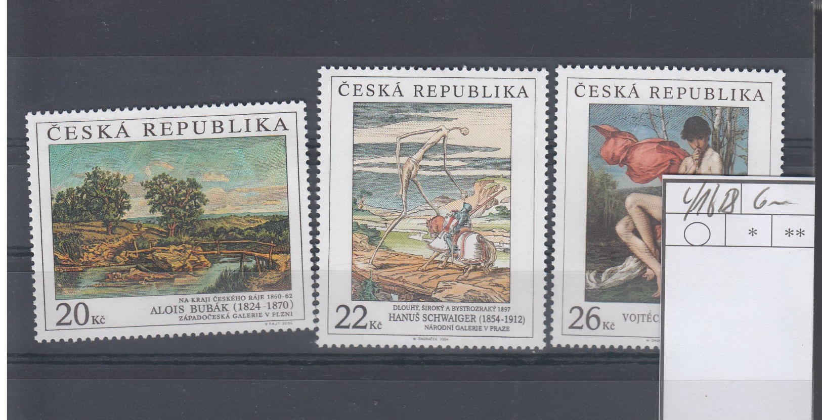Tschechische Republik Michel Cat.No. Mnh/** 416/418 - Unused Stamps