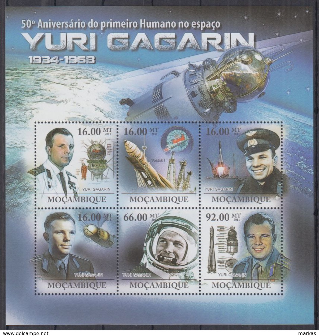 T251. Mozambique - MNH - 2011 - Space - Yuri Gagarin - Other & Unclassified