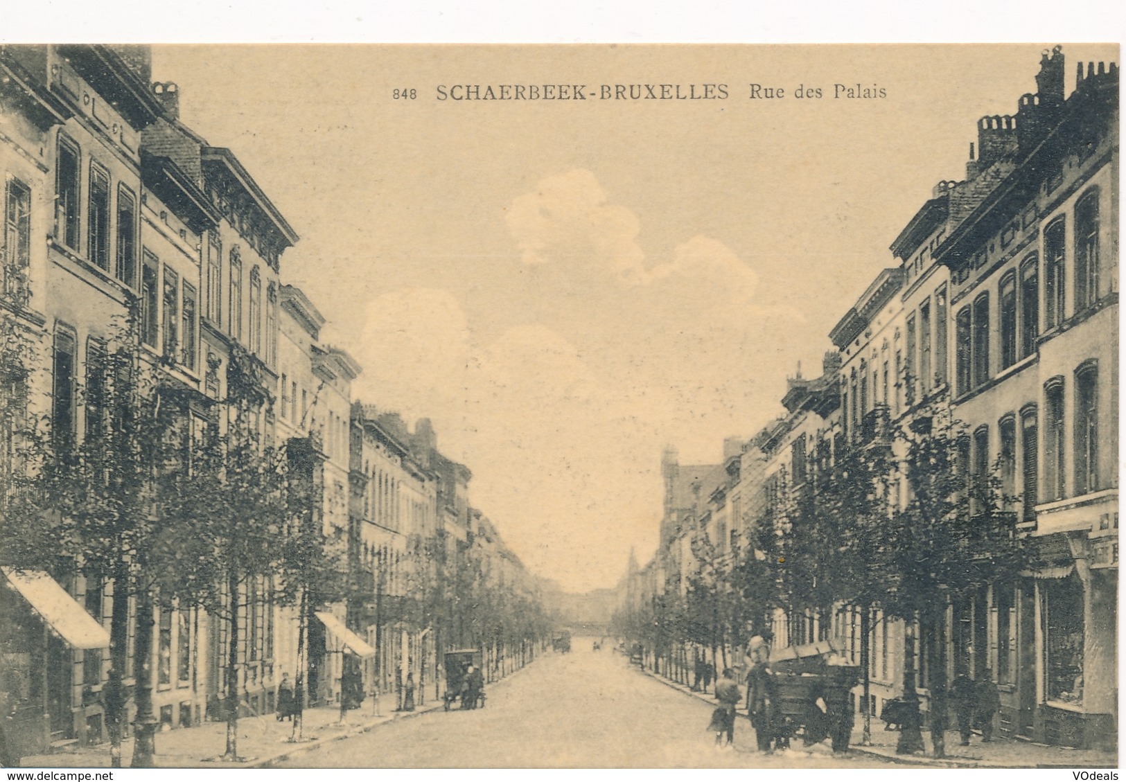 CPA - Belgique - Brussels - Bruxelles - Schaerbeek - Rue Des Palais - Schaerbeek - Schaarbeek