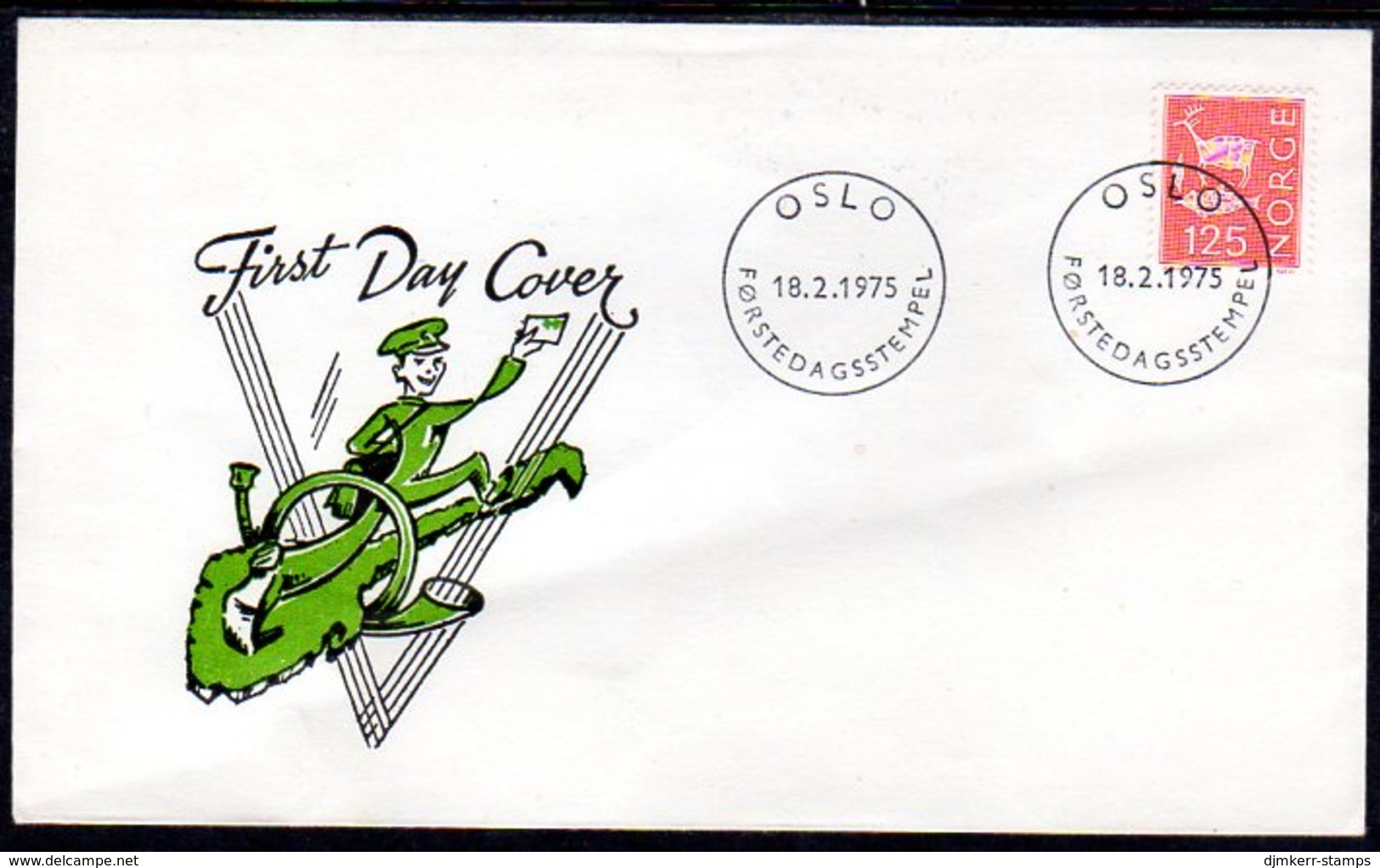 NORWAY 1975 Cultural Motif Definitive 125 Øre On FDC.  Michel 697 - FDC