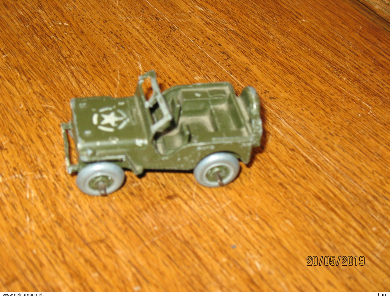 Jeu - Jouet GASKY En Zamak - Jeep US Army " SEP - TOY " - LIEGE - Voiture Miniature - Guerre 40/45 - Oud Speelgoed