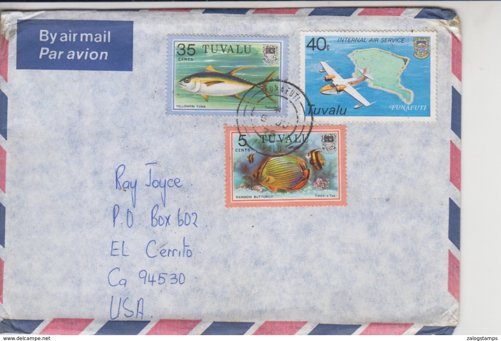 Tuvalu Island Official Mail Cover   (A-3262) - Tuvalu